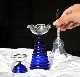 Glass Diyas Handmade Set for Pooja & Ring Well